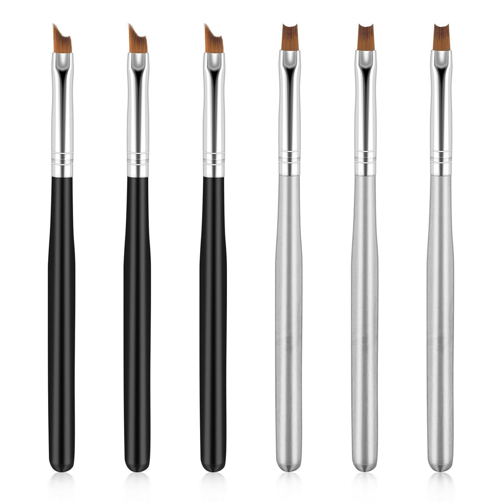 6-Piece Nail Art Brush Set for French Tips UV Gel & Acrylic Painting