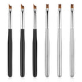 6-Piece Nail Art Brush Set for French Tips UV Gel & Acrylic Painting