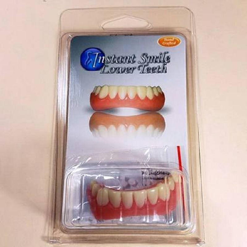 Instant Smile Bottom Veneers Fake Cosmetic Dental Makeover - Realistic & Affordable