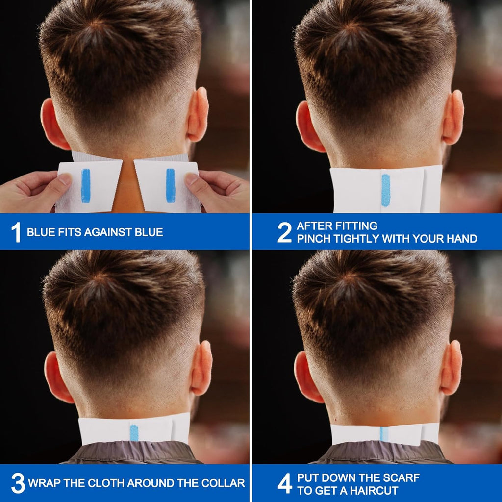 Disposable Barber Paper Neck Strips - Pack of 5 Rolls for Salon & Haircut