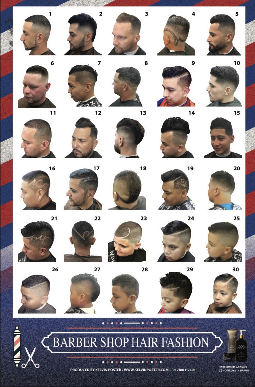 Men’s Barber Poster 24x36 - Barbershop Decor Wall Art