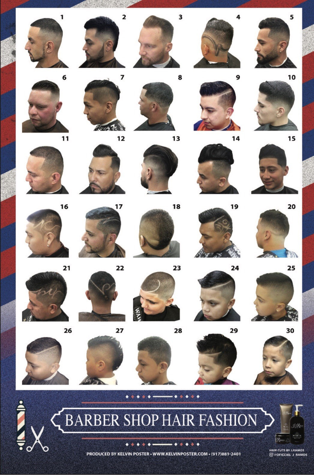 Men’s Barber Poster 24x36 - Barbershop Decor Wall Art