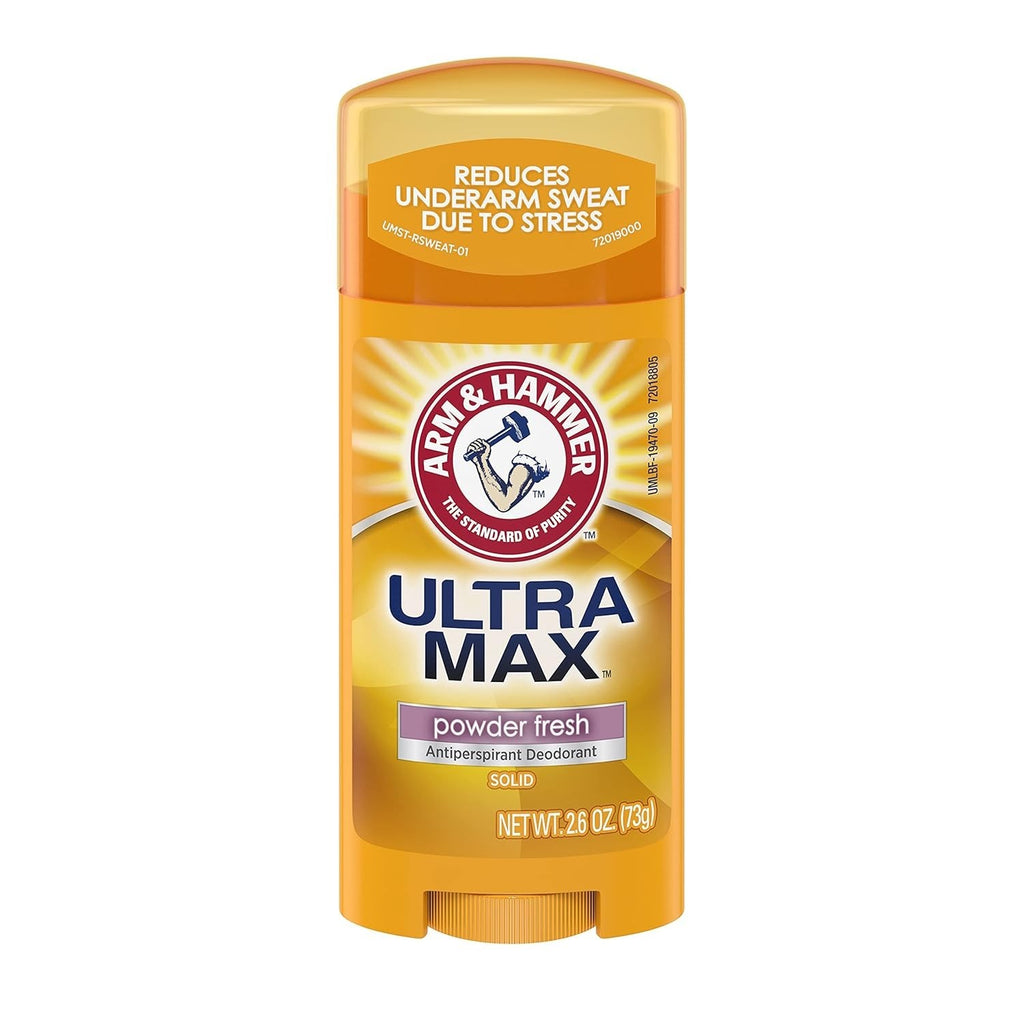 Arm & Hammer UltraMax Powder Fresh Deodorant Stick 12 Pack - 48-Hour Odor Protection