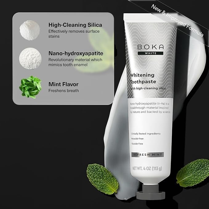 Fluoride-Free Nano Hydroxyapatite Toothpaste for Sensitive Teeth - Natural Whitening