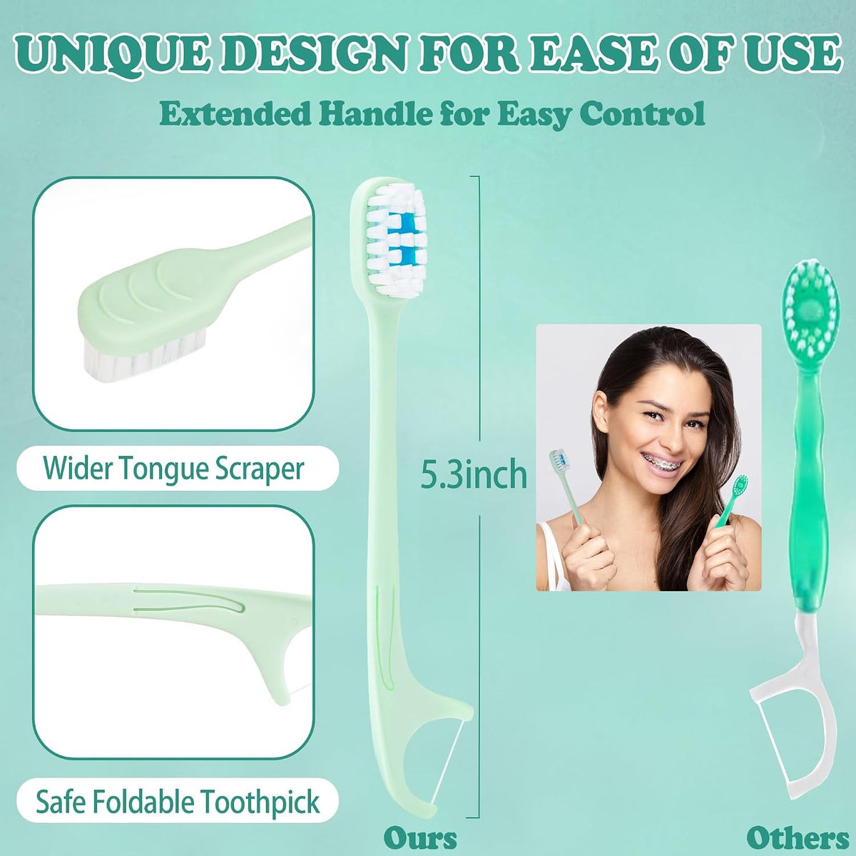 Disposable Mini Toothbrush Set with Toothpaste & Tongue Scraper – Travel Pack
