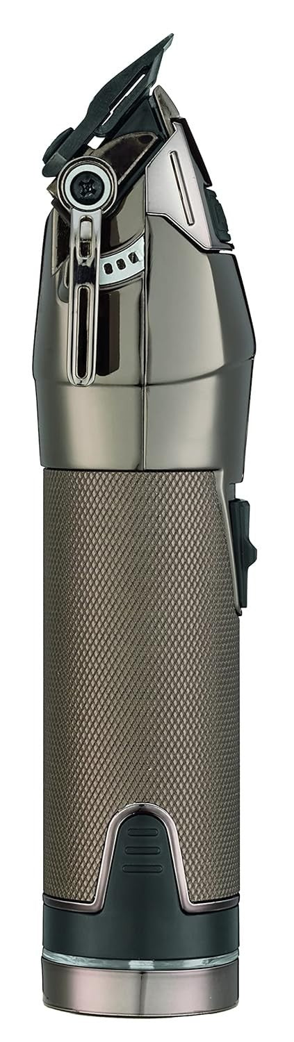 Dual Battery Cordless Hair Clipper with 8 Guide Guards & Free Spray