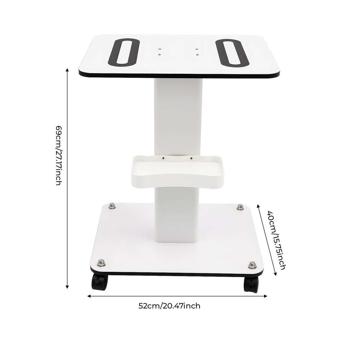 Salon Trolley Cart with Wheels - Spacious Beauty Organizer for Spa and Salon