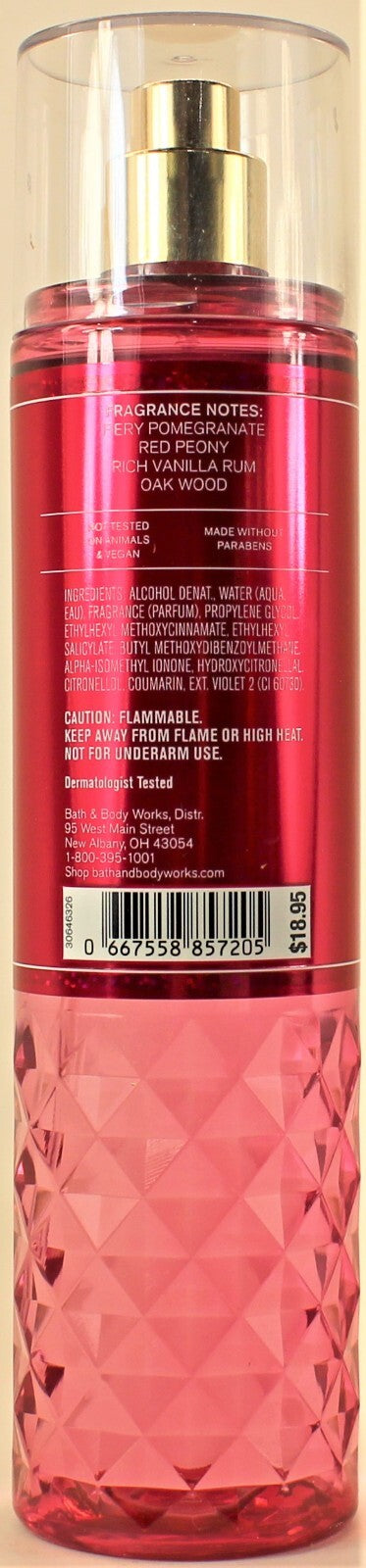 Bath & Body Works Forever Red Body Mist Spray 8oz - Set of 3