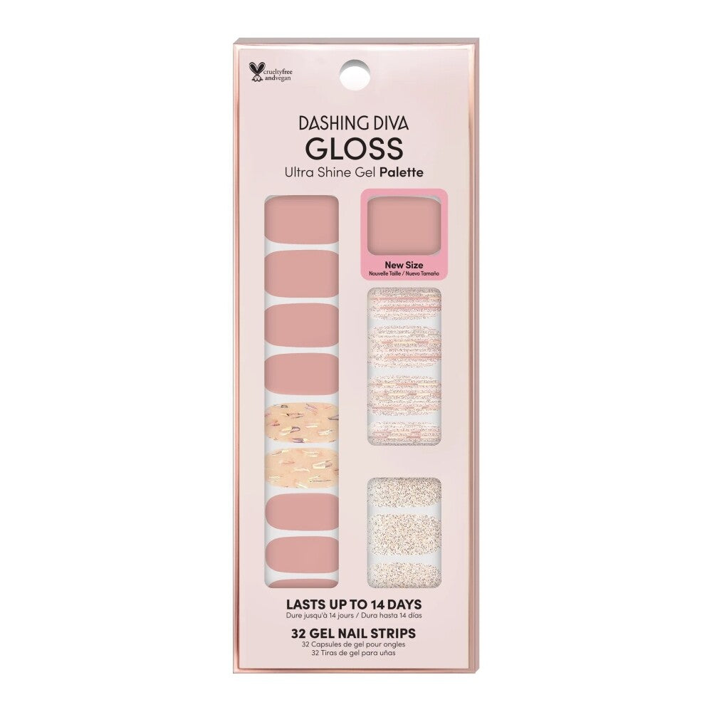 Gel Nail Strips Manicure Kit - Ultra Shine, Long Lasting, Easy Application