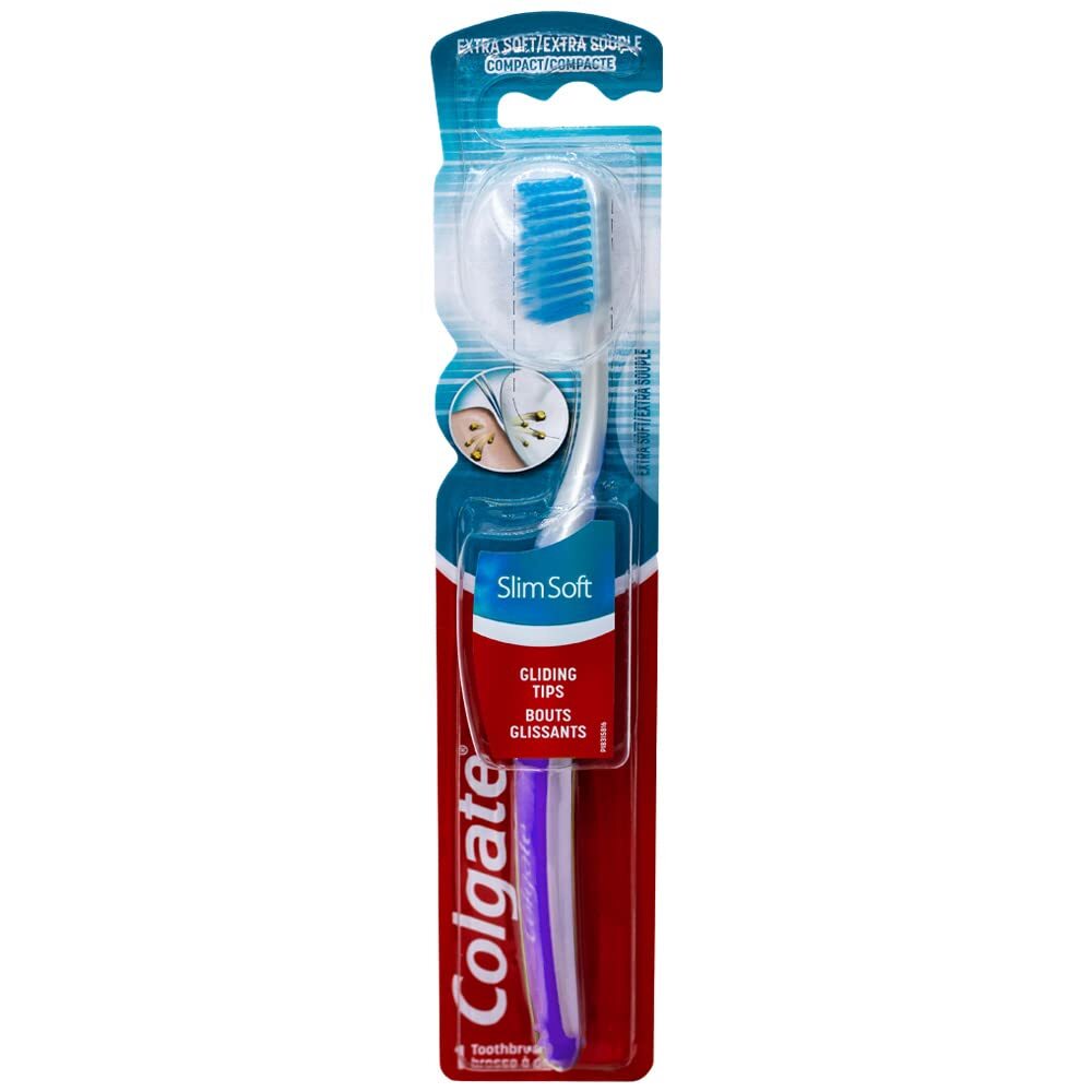 Gentle Soft Toothbrush Pack of 6 for Sensitive Gums - Ultra Slim Bristles