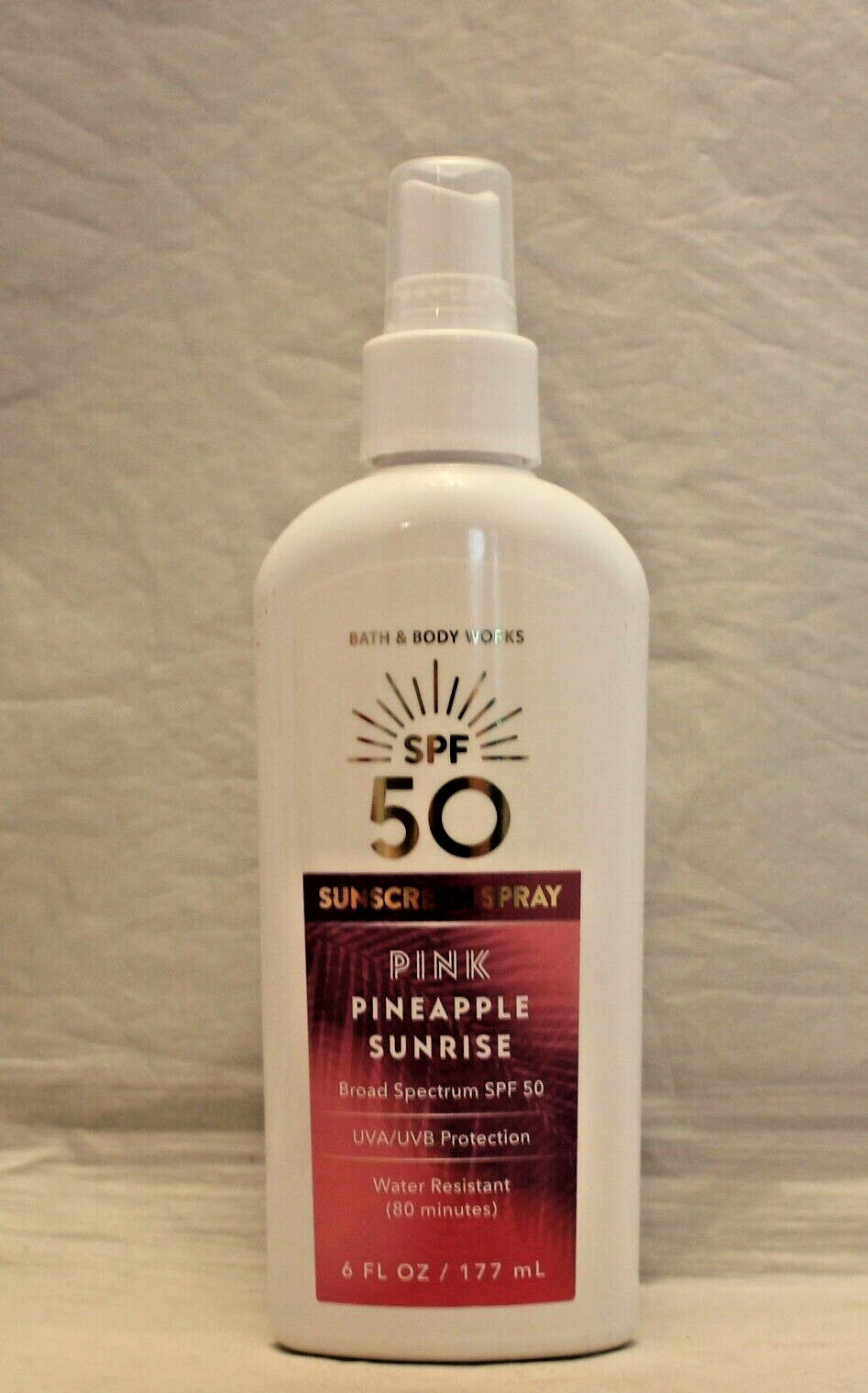 SPF 50 Sunscreen Spray for Face & Body, Water-Resistant Broad Spectrum Sun Protection