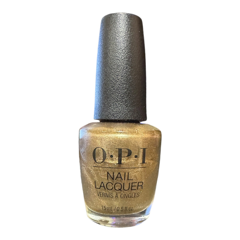 OPI Glitzerland Metallic Gold Nail Polish 0.5 Fl Oz - Long-Lasting, Glamorous Finish