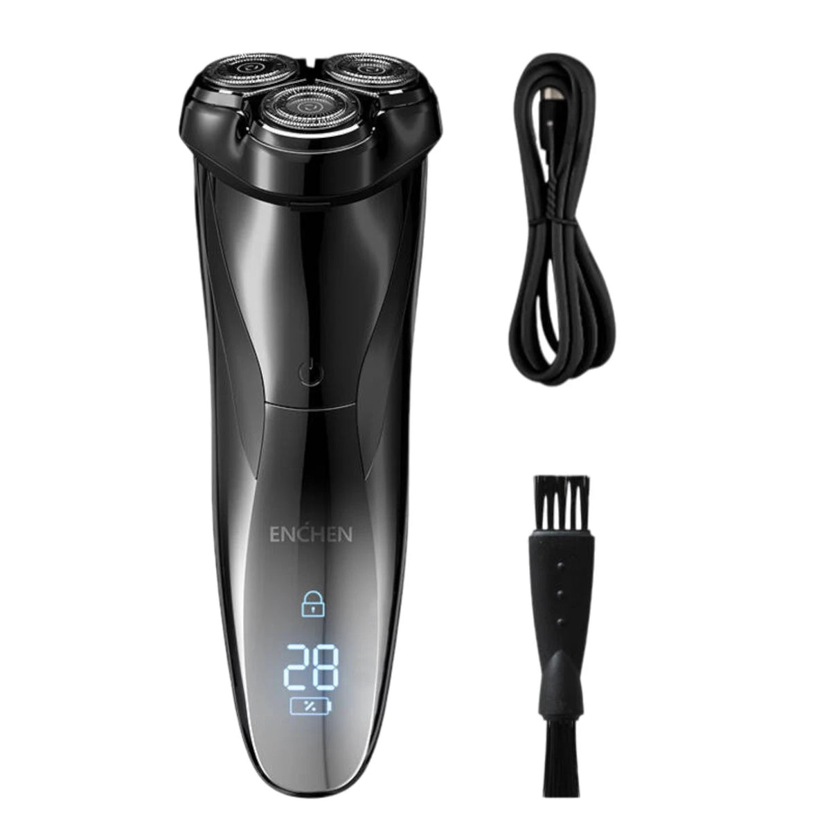 Electric Rotary Shaver Waterproof Wet Dry Beard Razor Men