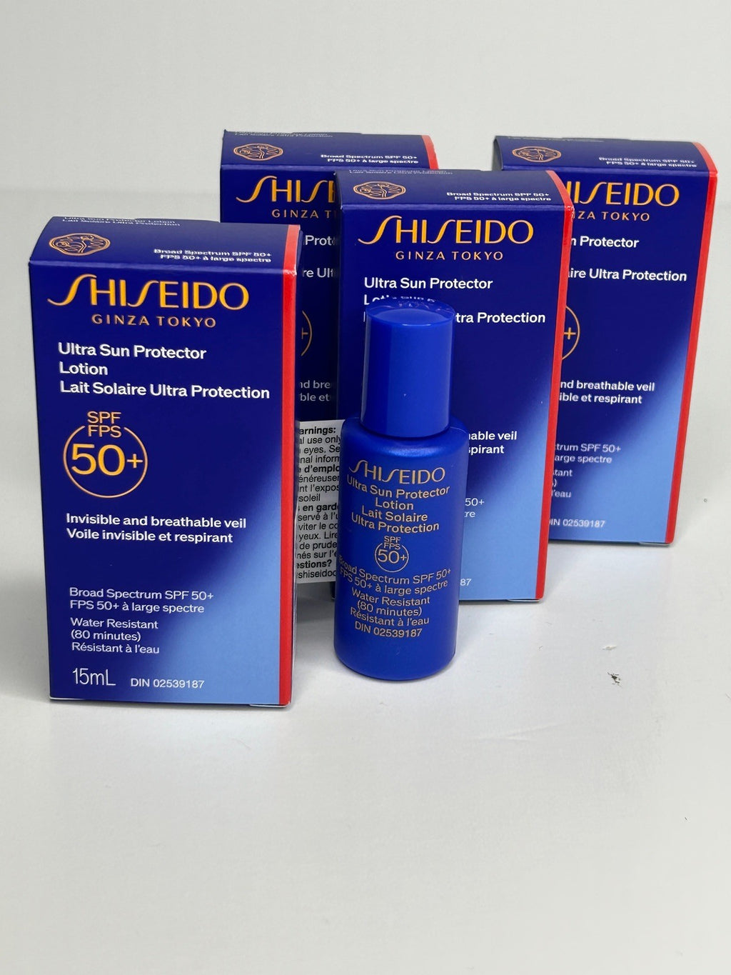Travel Sunscreen Lotion SPF 50+ Water-Resistant Sun Protector Set of 6
