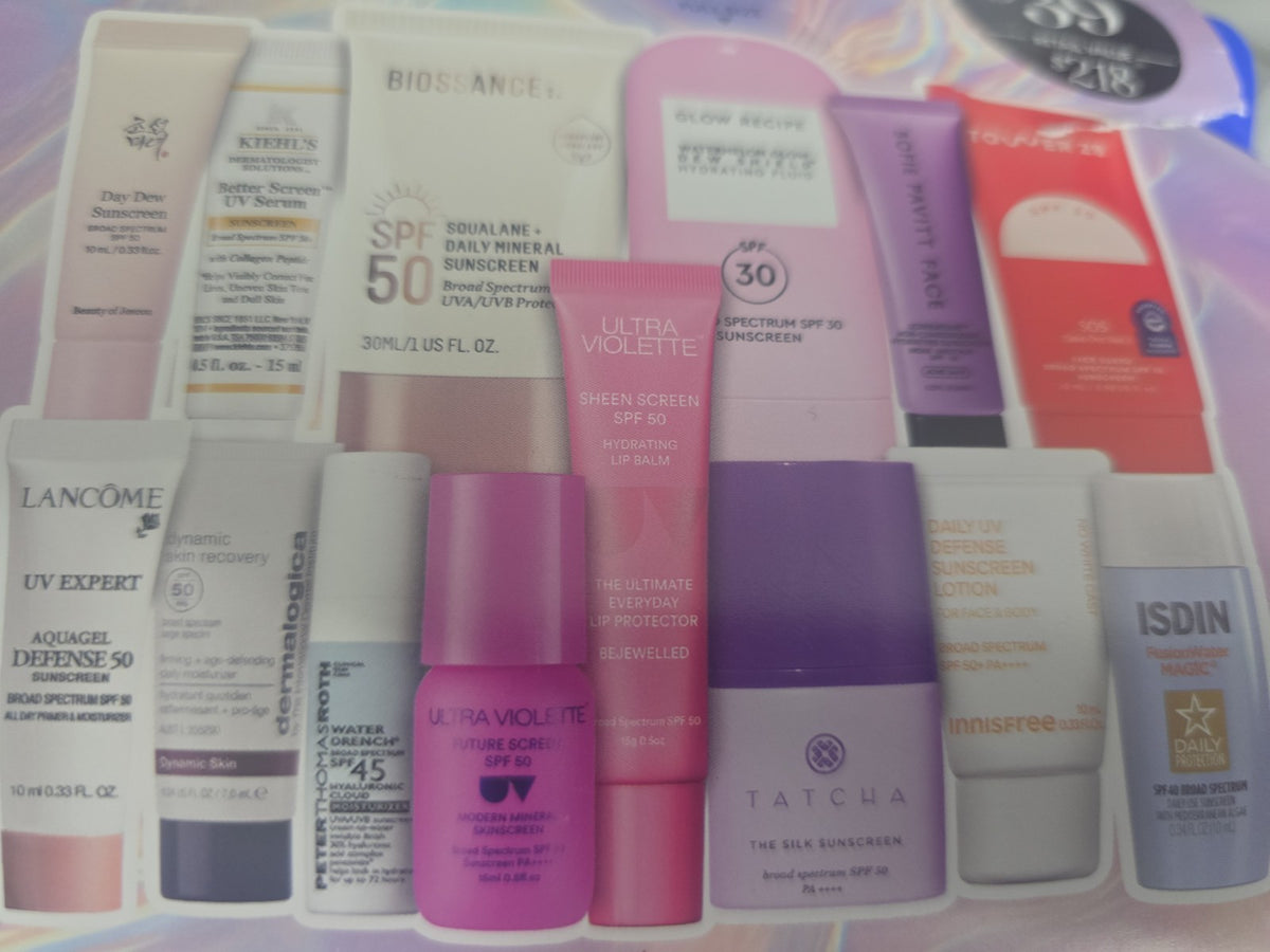 Sun Safety Kit with SPF Sunscreen | 15-Piece Travel Sun Protection Set