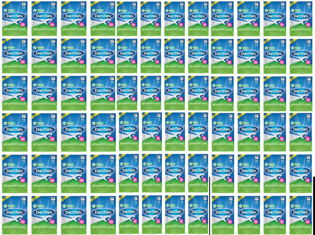 Dental Floss Picks with Mouthwash Flavor Fluoride Infused 75 Count Bags - Case of 72