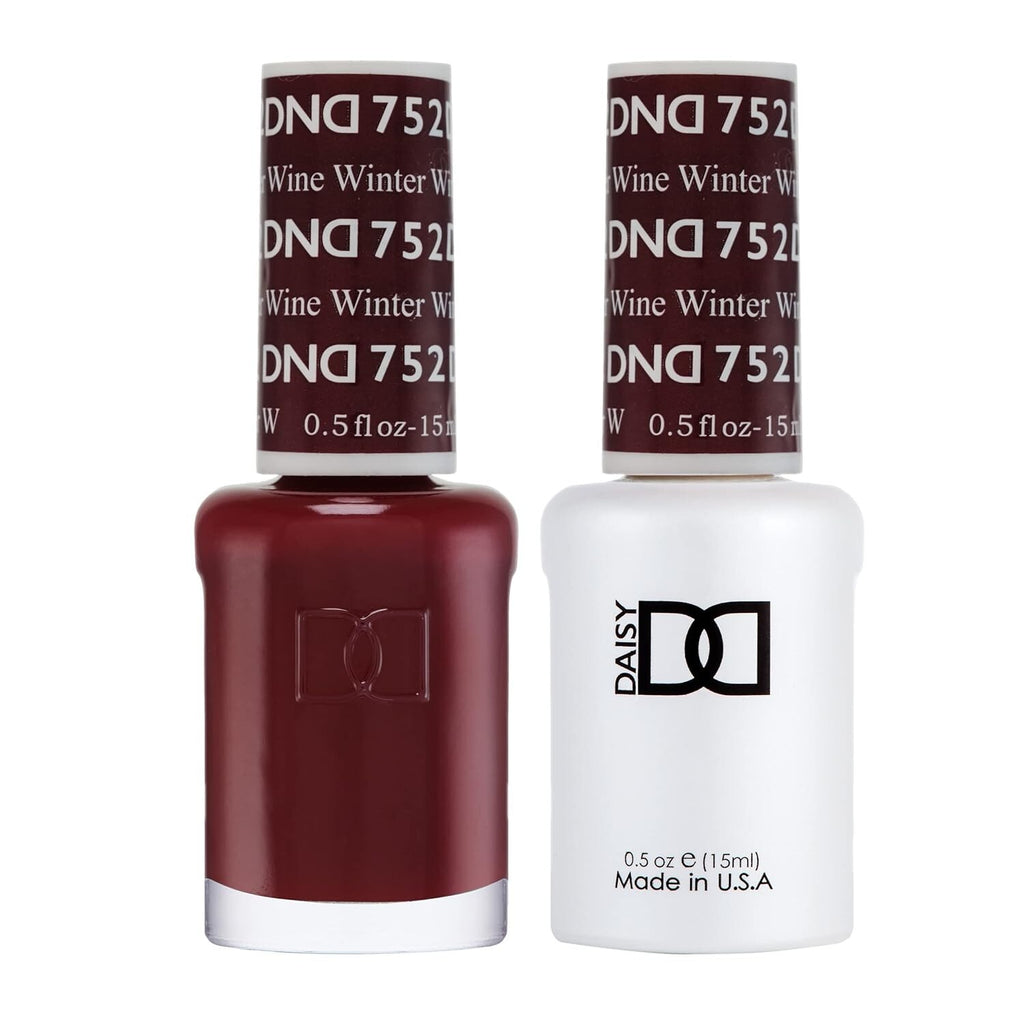 DND Gel Polish & Matching Nail Lacquer Winter Wine Set - Long-Lasting Manicure