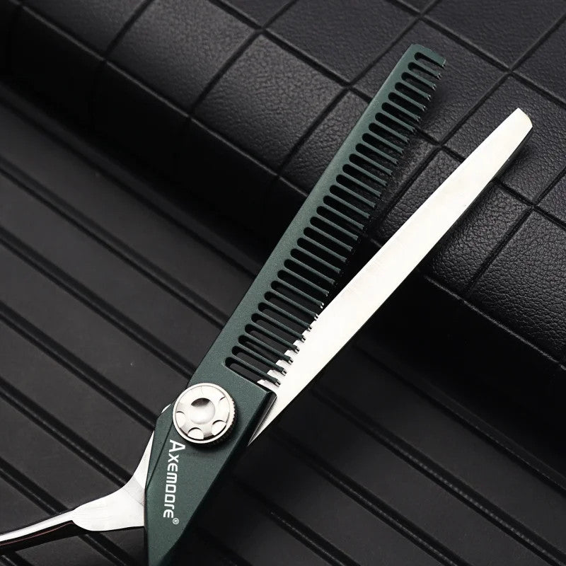 6-Inch Thinning Hair Shears for Stylists - Japan Import 440C Steel