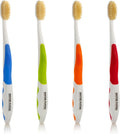 Manual Soft Bristle Flossing Toothbrush for Sensitive Teeth - 4 Pack