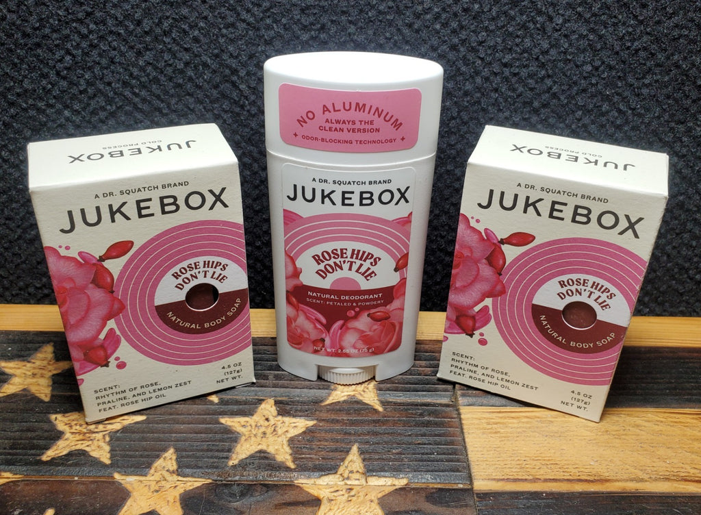 Natural Rose Hips Body Soap & Deodorant Set – Moisturizing & Refreshing