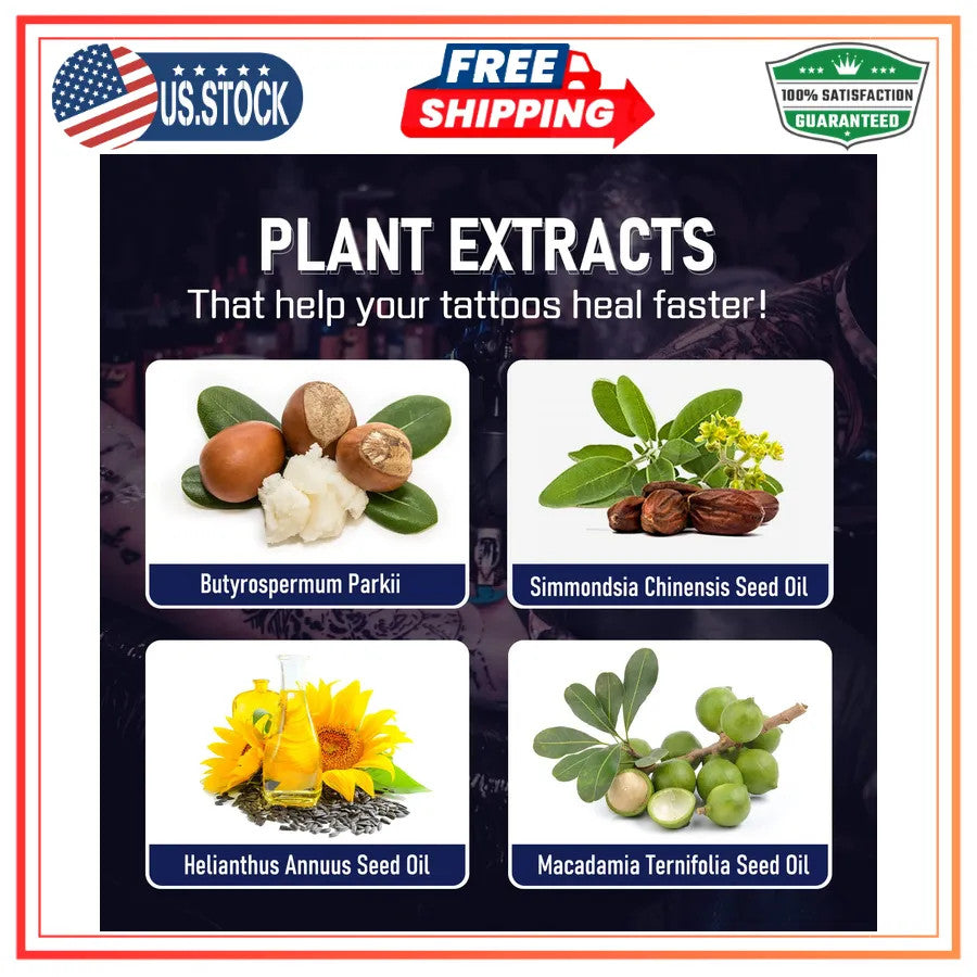Tattoo Aftercare Butter - Natural Balm for New & Healed Ink 2 oz