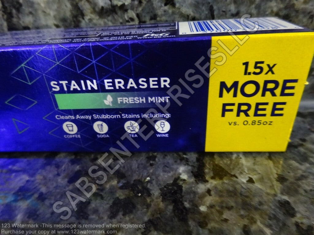 Crest 3D White Stain Eraser Fresh Mint Toothpaste 16 Pack - Whitening Fluoride 2.3 oz