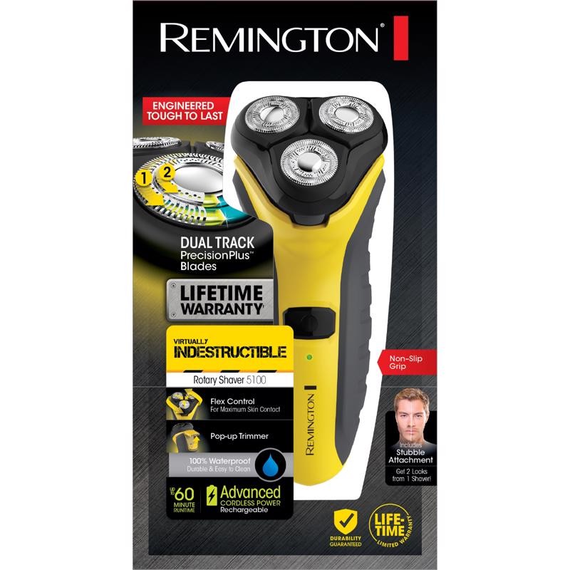 Remington Virtually Indestructible Rotary Electric Shaver with Flex & Pivot System