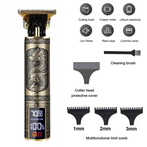 Cordless Hair Clipper & Beard Trimmer for Men Professional Grooming