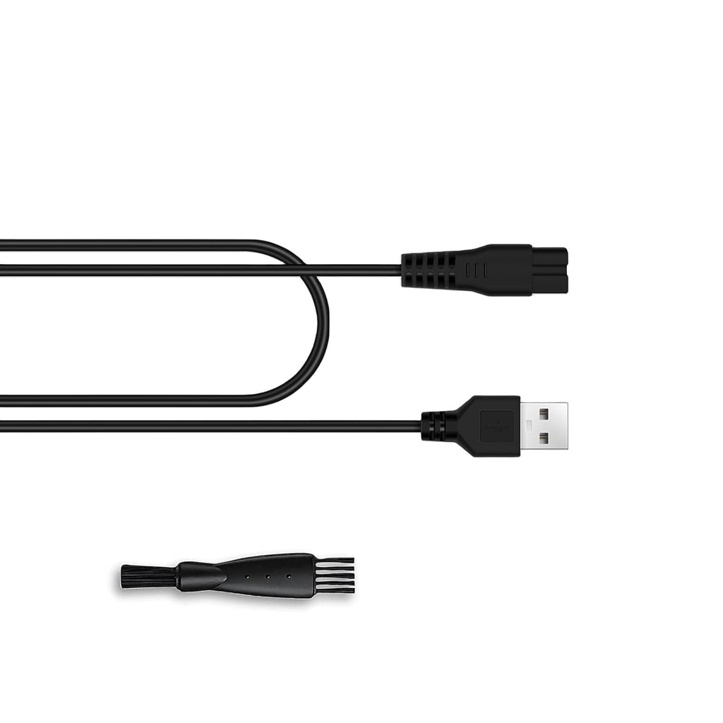 USB Charging Cable & Cleaning Brush for Manspot Trimmers - 3.3FT