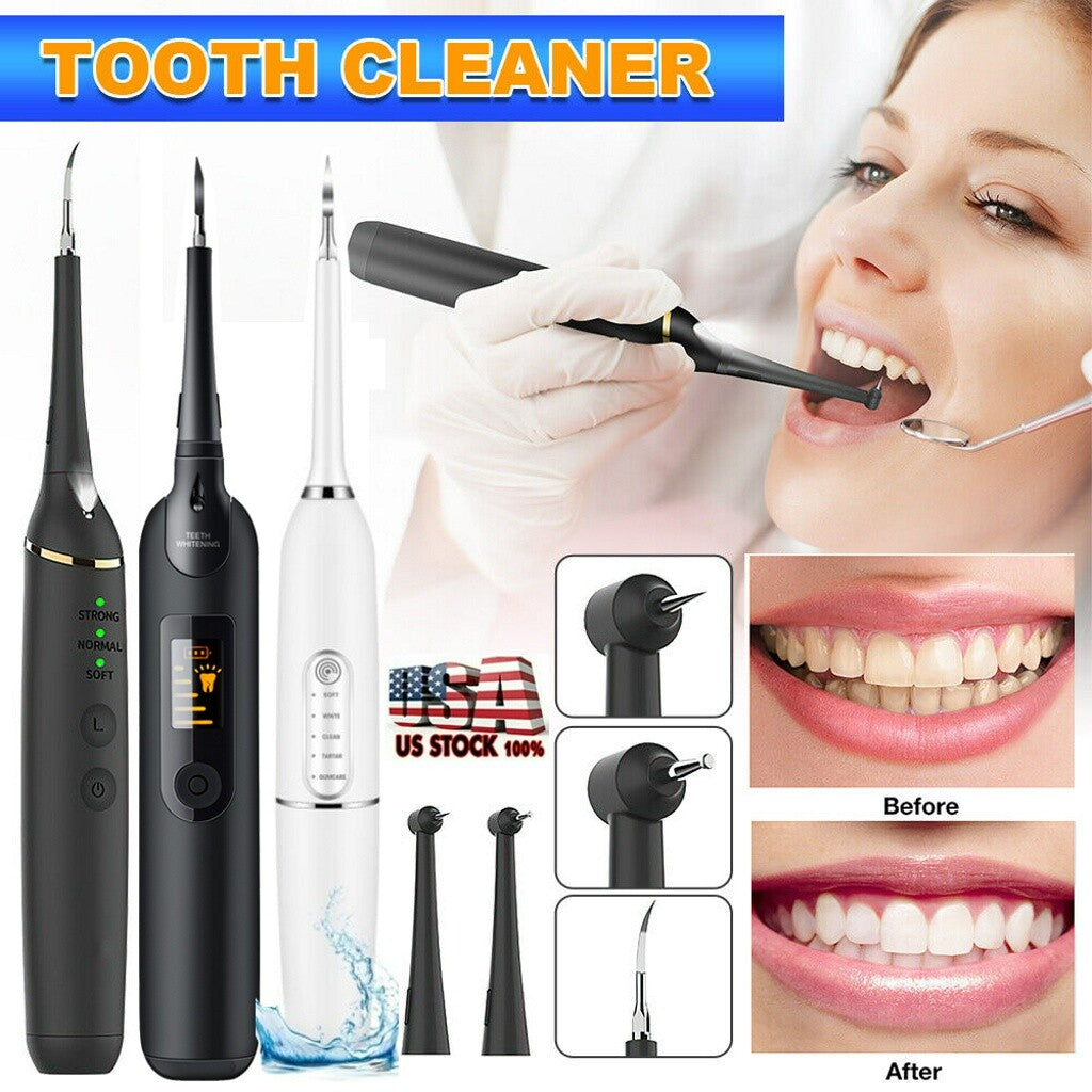 Ultrasonic Electric Tooth Cleaner Dental Scaler Tartar & Plaque Remover