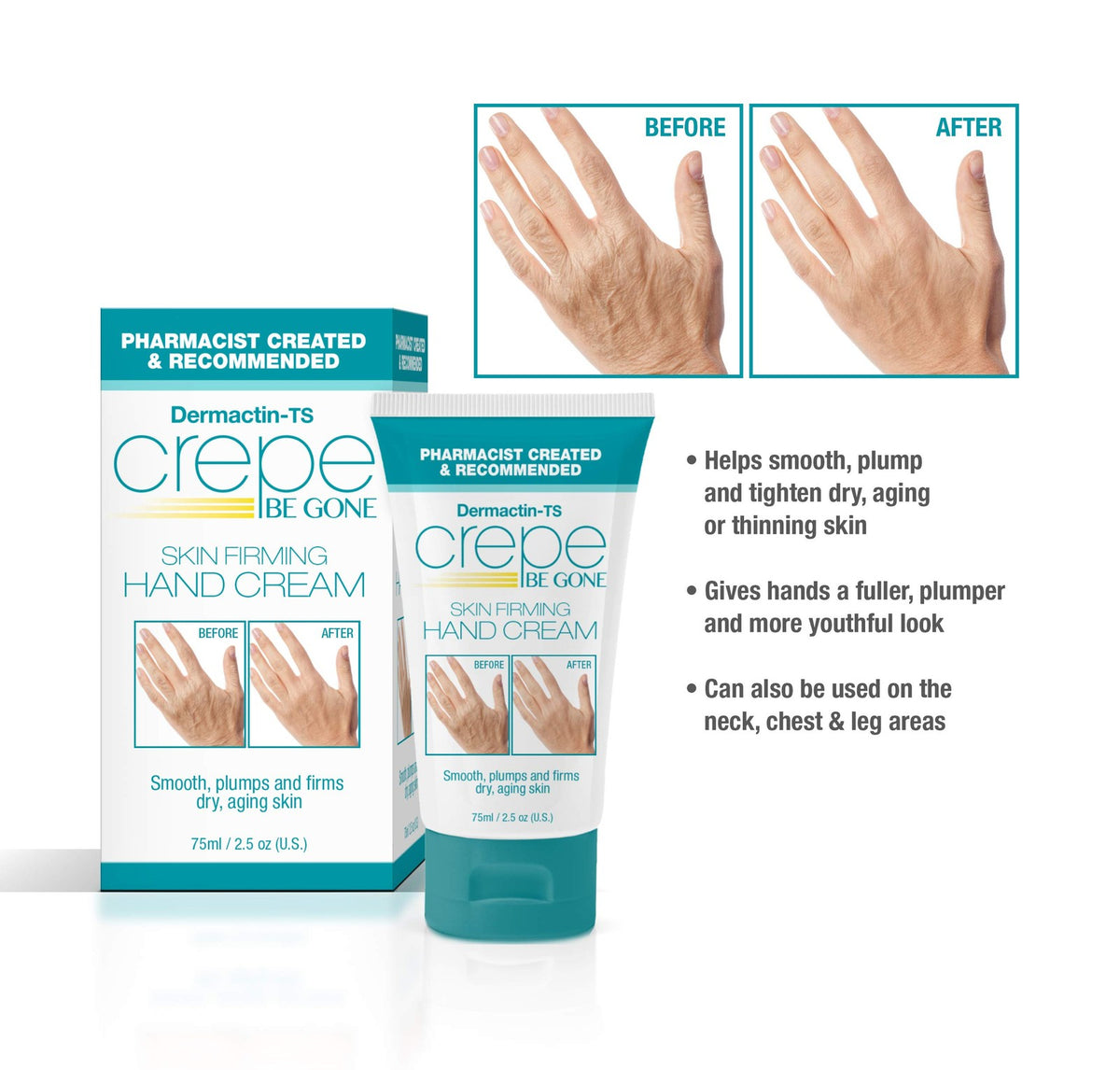 Anti-Aging Hand Cream with Firming & Moisturizing Benefits - 2.5 oz