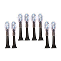 8 Pack Philips Sonicare DiamondClean G3 Replacement Heads - Black, Standard Size