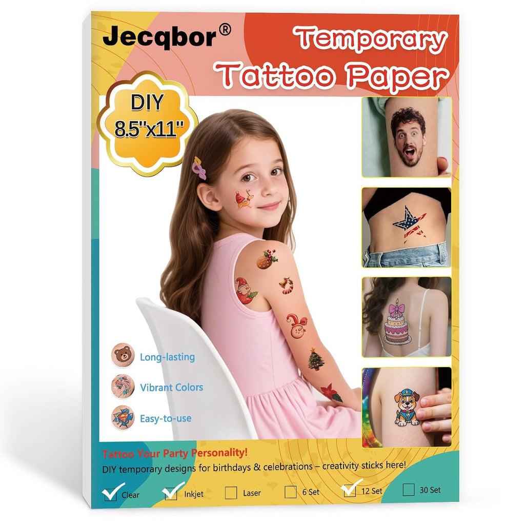 Temporary Tattoo Paper for Inkjet Printer – Printable Custom Tattoos