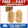 Double-Sided Wooden Nail Cleaning Brush for Fingernail & Toenail Care - 2 Pack