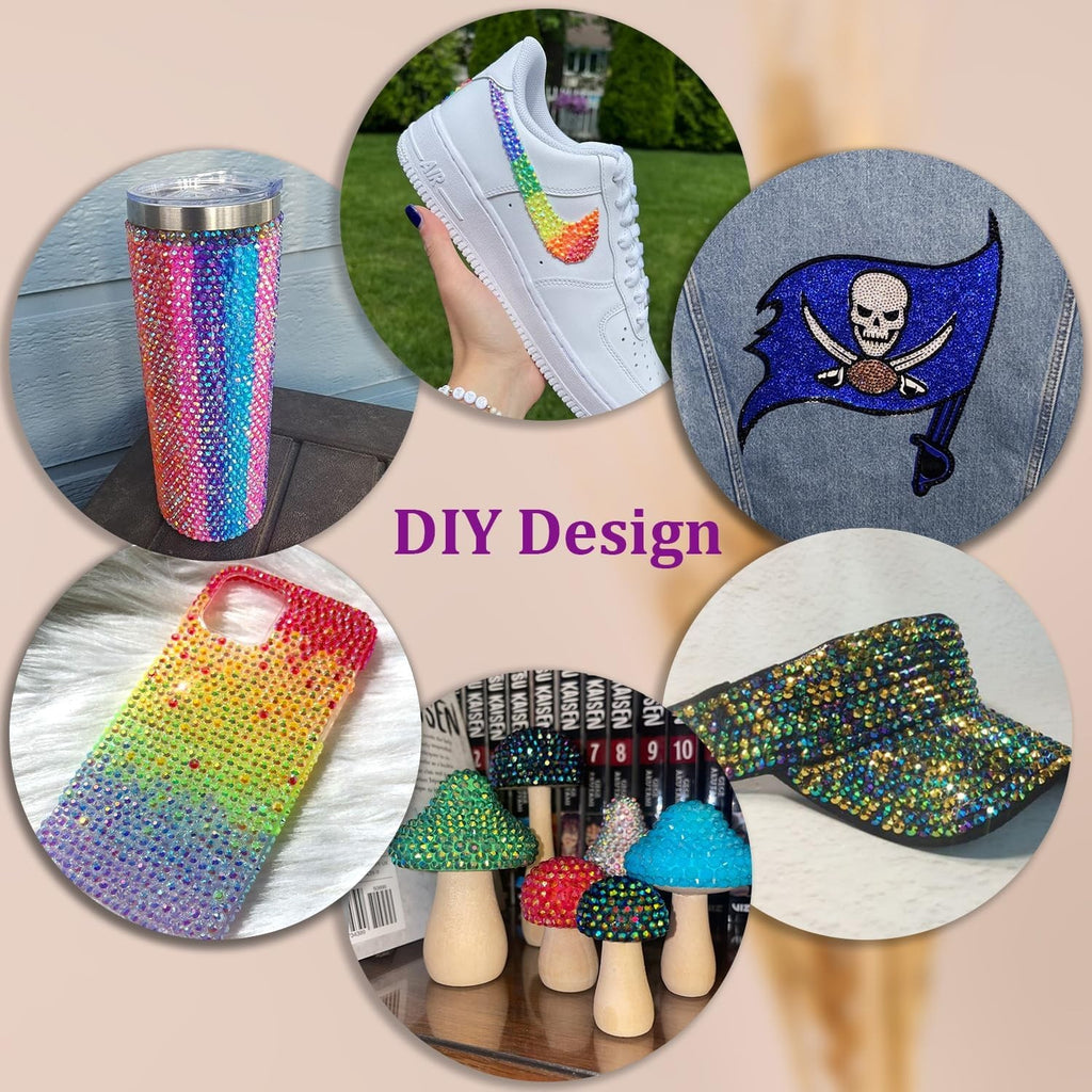 Jelly Rhinestones Craft Kit with 50,000 Pieces for DIY Decorations