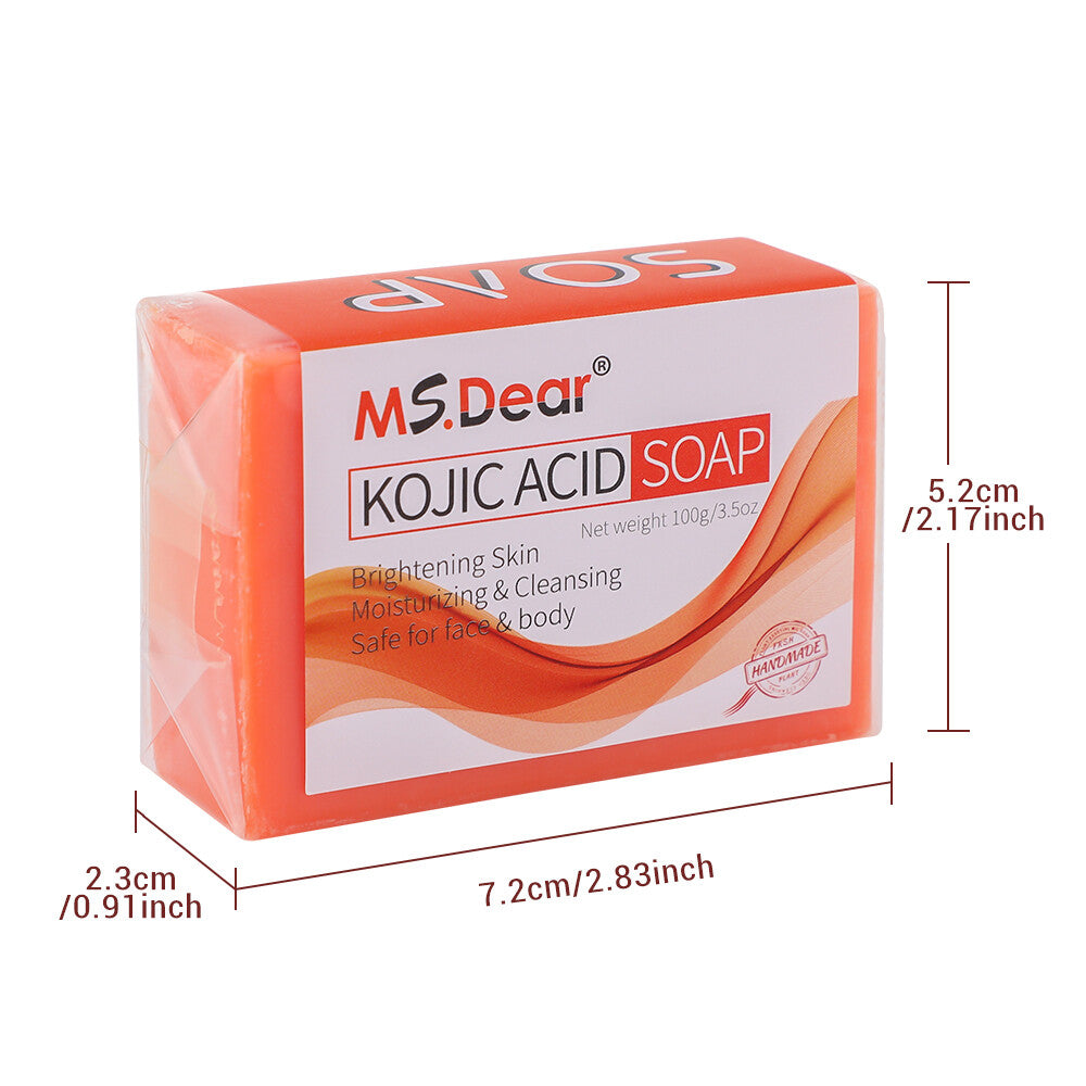 Kojic Acid Brightening Bar Soap for Dark Spot & Acne Removal - 100g