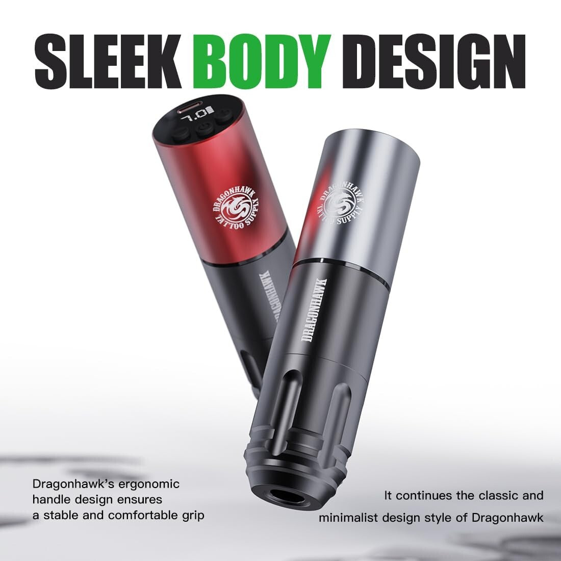 Wireless Beginner Tattoo Kit - Rotary Pro Machine, Cartridges & Accessories