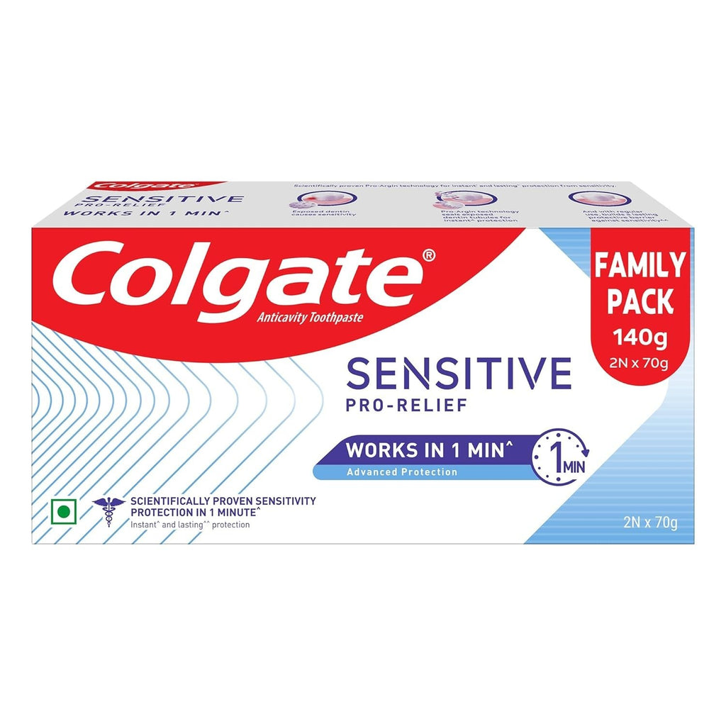 Colgate Sensitive Plus Toothpaste with Pro-Argin for Sensitive Teeth, 2 x 70g