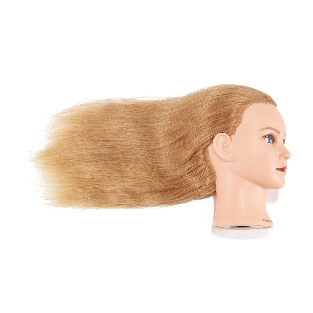 20-22 Inch Blonde Mannequin Head for Hair Styling & Braiding Practice