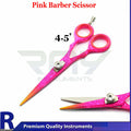 Professional Pink Hair Cutting Scissors for Barbers & Salons - Left Hand Shears