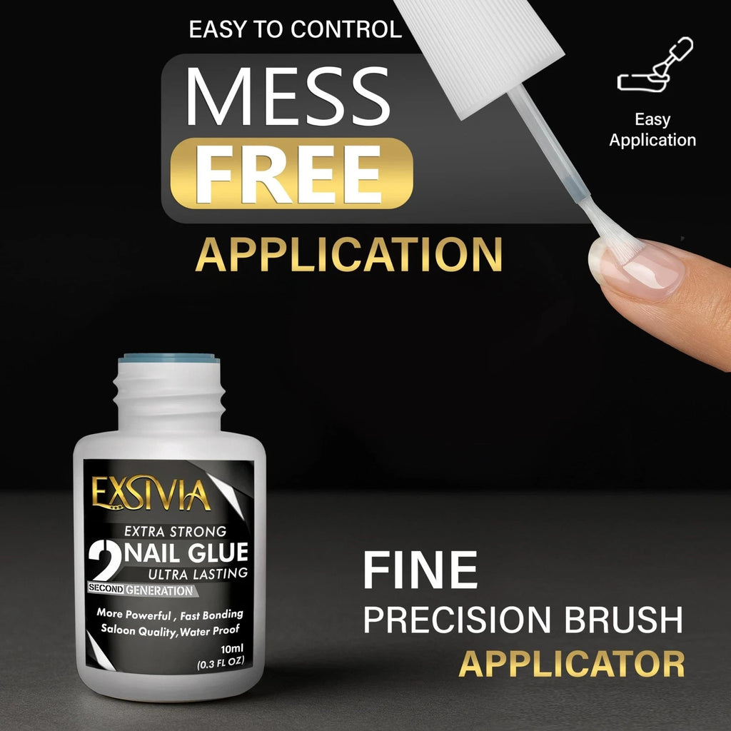 Super Strong Nail Glue for Press-On & Acrylic Nails 10ml - Waterproof & Fast Dry