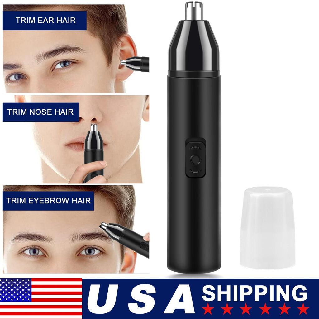 Men's Electric Nose Ear Hair Trimmer Waterproof USB Rechargeable