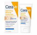 CeraVe SPF 30 Tinted Mineral Sunscreen Face SPF 30 50ml - Sheer Tint, Moisturizer & Primer