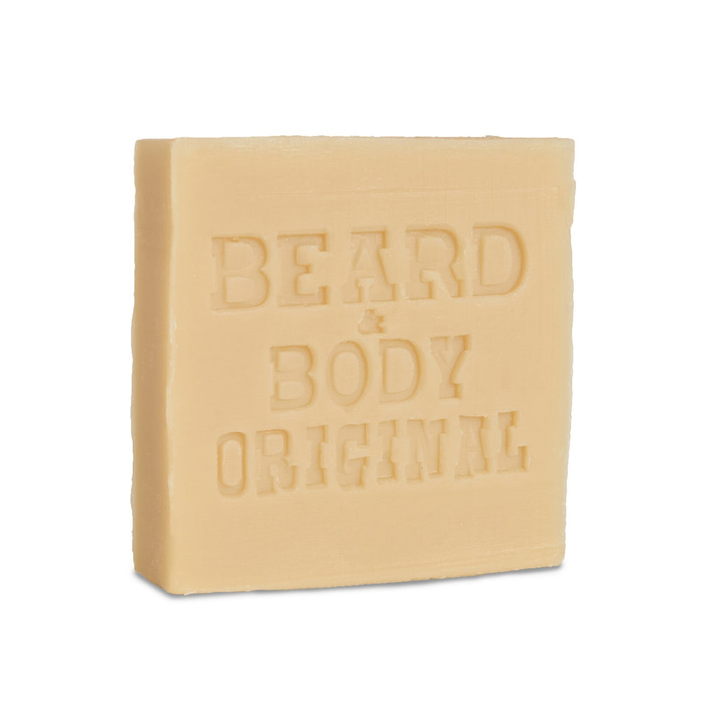 Natural Beard and Body Soap Bar - Handmade with Olive, Pumpkin Seed & Clays