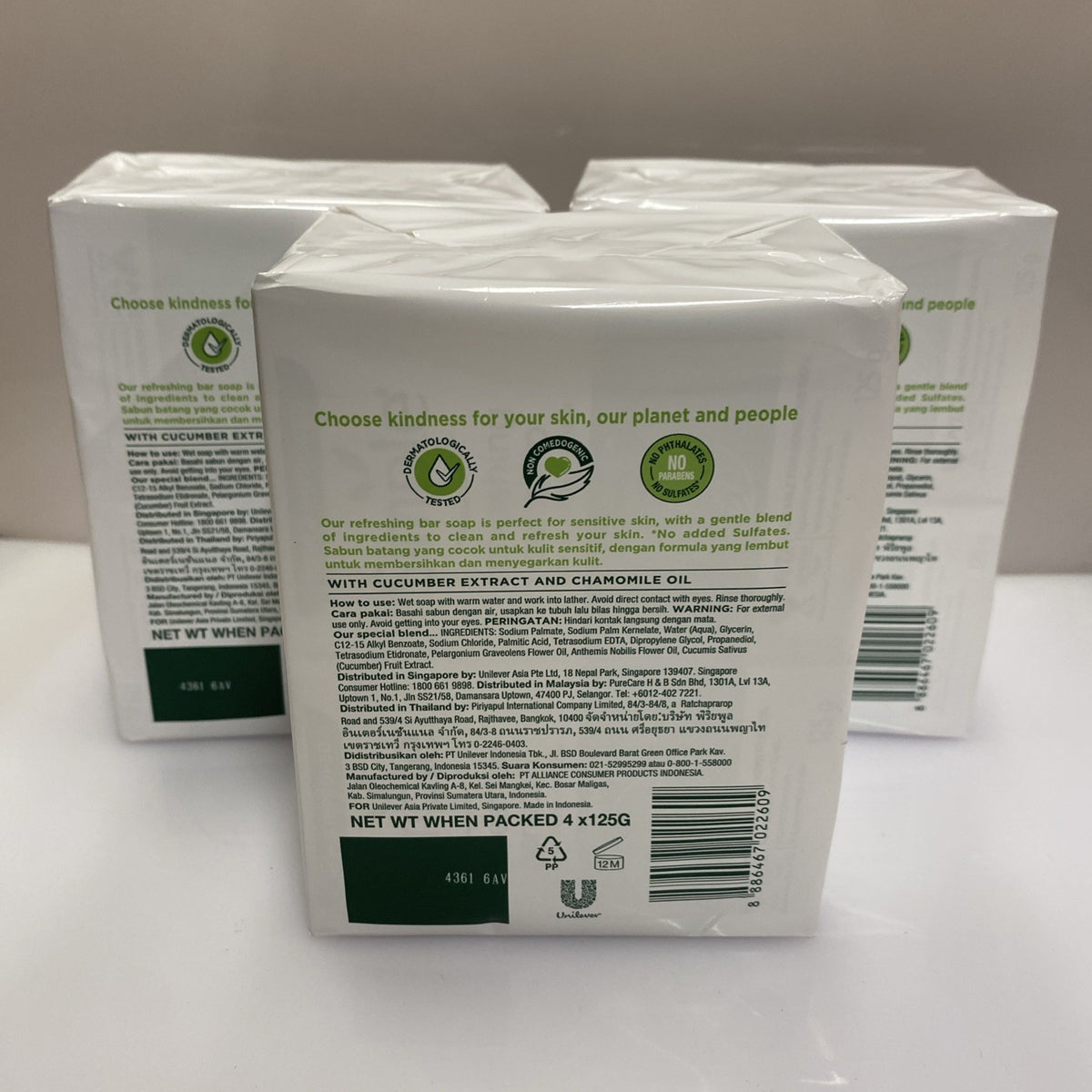 Pure Cleansing Soap Bars - Gentle Skin Care, Pack of 4