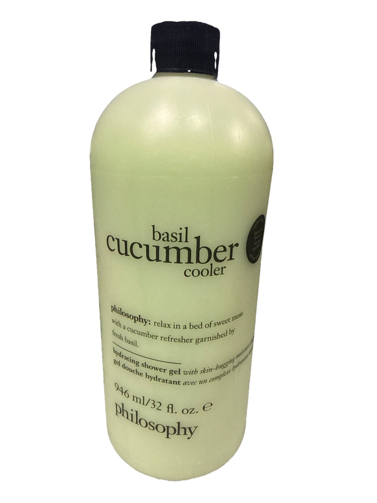 Hydrating Shower Gel with Pump - Basil Cucumber Cooler 32 oz