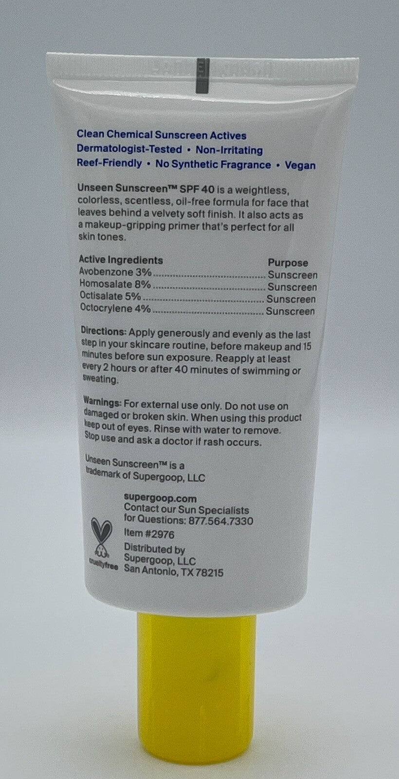 Unseen Sunscreen SPF 40 - 1.7 Oz Broad Spectrum Sun Protection