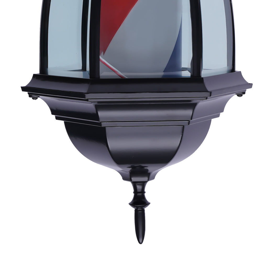 20 Inch LED Rotating Sign Light for Barbershops and Salons