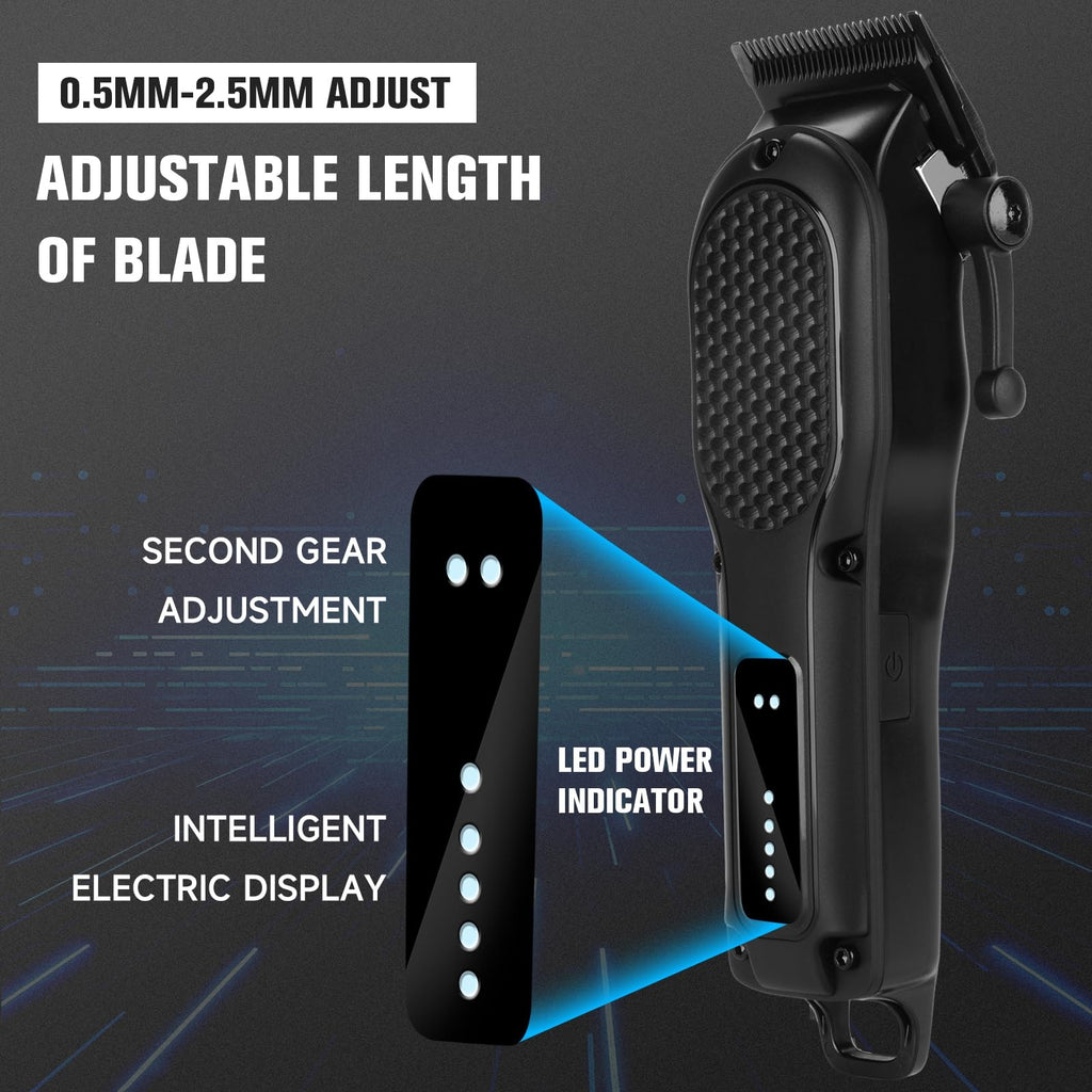 Men's Cordless Hair Clipper & Beard Trimmer Professional Grooming Kit
