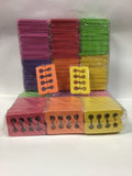 Disposable Hard Foam Toe Separators for Pedicure - 100 Pairs, Individual Warp